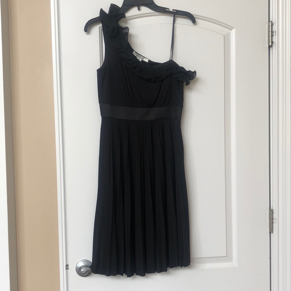 One Shoulder Black Dress